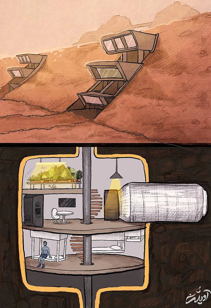 اگر در سیارات دیگر زندگی می کردیم خانه مان چه شکلی بود؟/ عکس